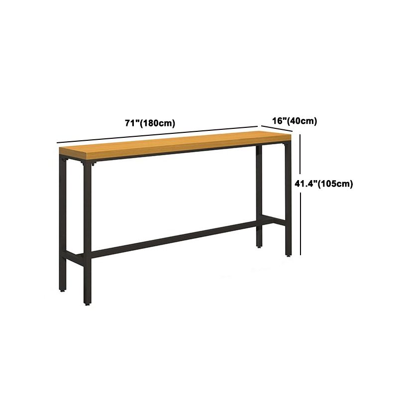 Industrial 1/6/11 Pieces Bar Table Set Rectangle Pine Wood Counter Table for Dining Room