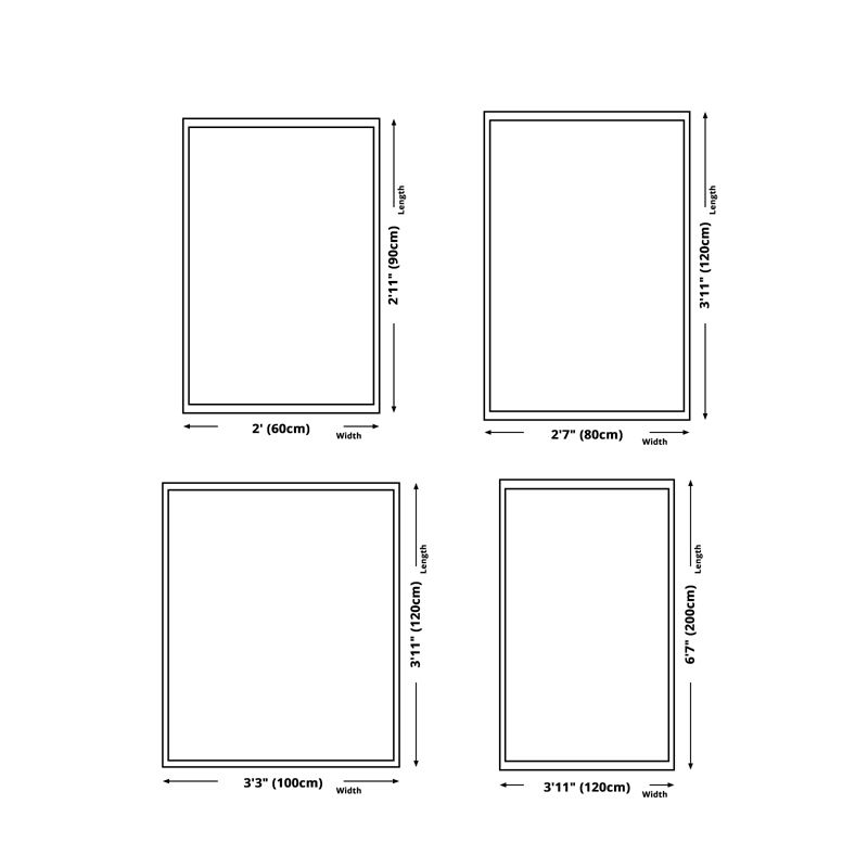 Modern geometrisch patroongebied Rug polyester gebied tapijt niet-slip achterste ruggengrens vloerkleed voor woningdecoratie