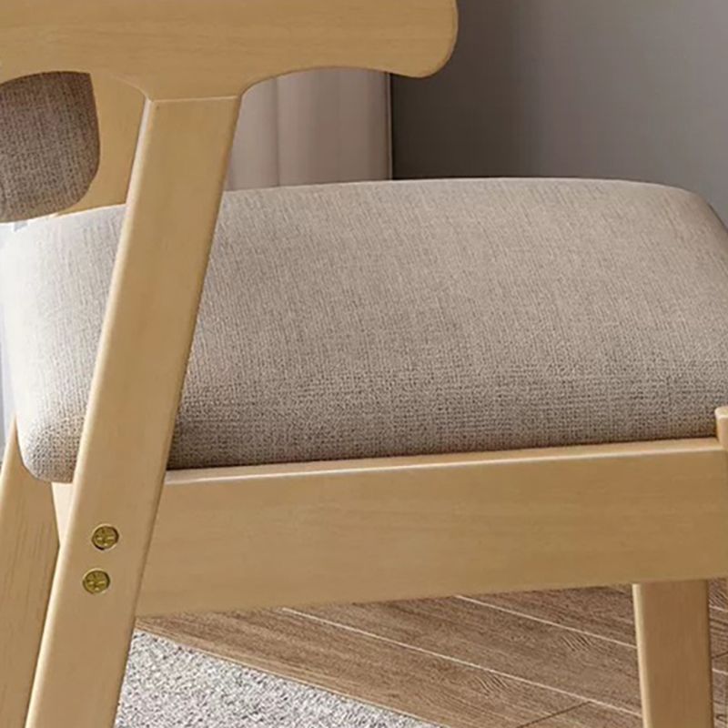 Contemporary Arm Chair Open Back Wood Dining Room Chair for Dining Room