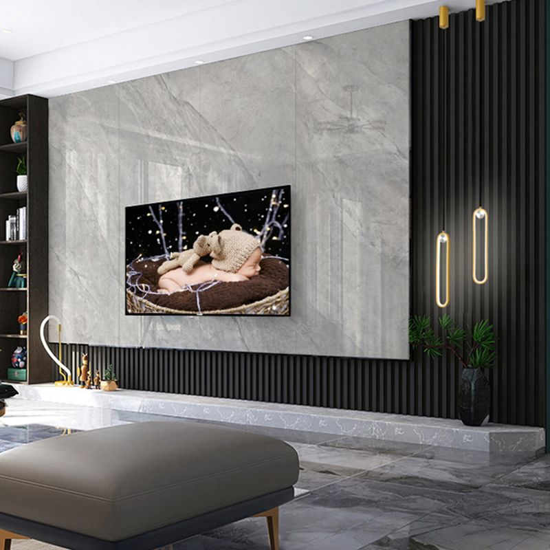 Aluminium LED Chandelier in Modern Luxury Style Wrought Iron Linear Pendant Light with Silicone Shade