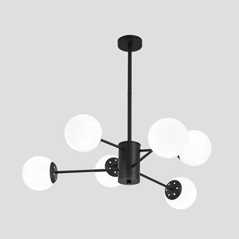 Globe Chandelier Lighting Multi-Head Suspension Pendant Lamps for Living Room