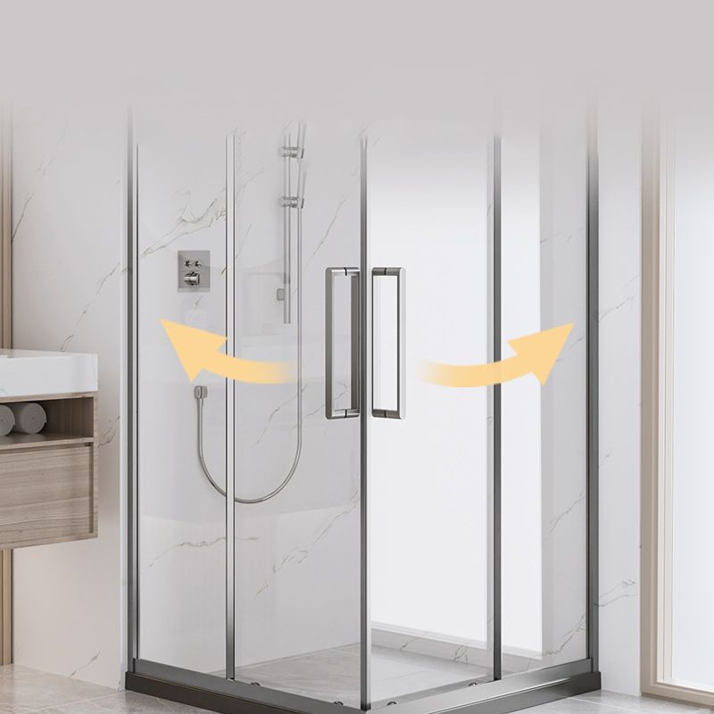 Square  Shower Enclosure Tempered Glass Shower Enclosure with Door Handles