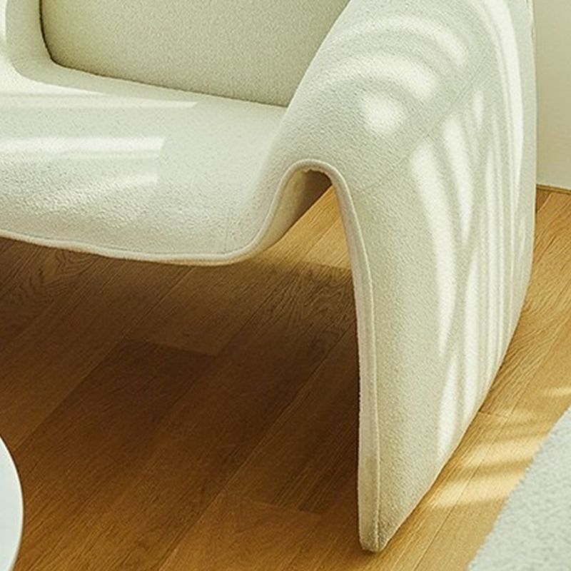 Nordic Living Room Arms Included Fixed Back Sled Accent Armchair