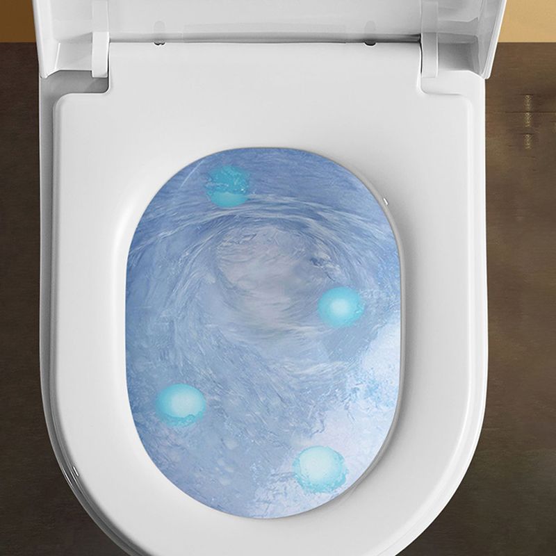 Cotton White Wall Hung Toilet Ceramic Elongated Smart Bidet with Heated Seat