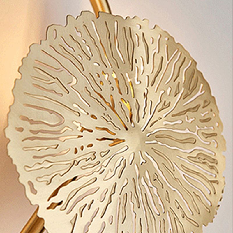 Éclairage mural de forme multiples uniques Éclairage mural métallique de style moderne en laiton