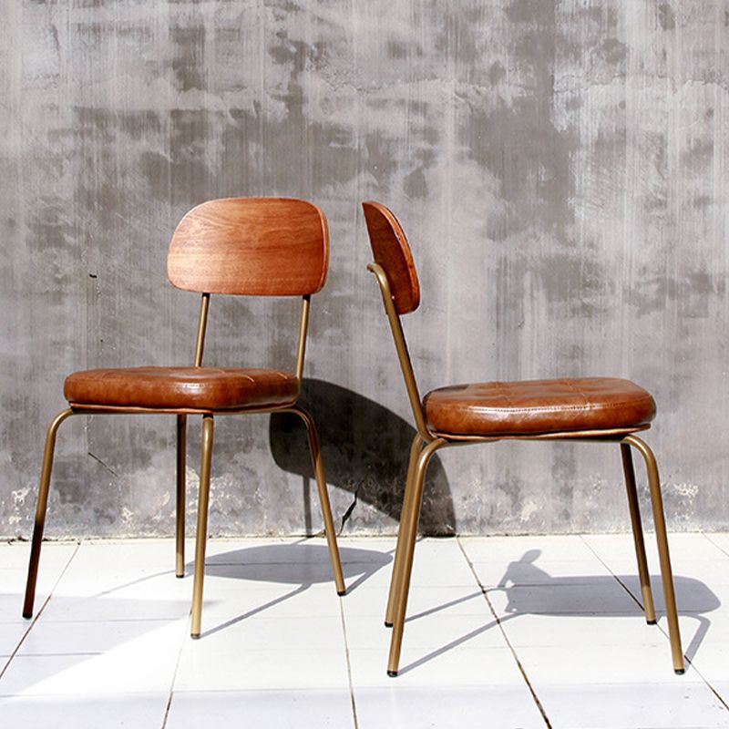 21.85" Wide Industrial Style Single Sofa Chair Basic Four Leg Fixed Back Arm Chair