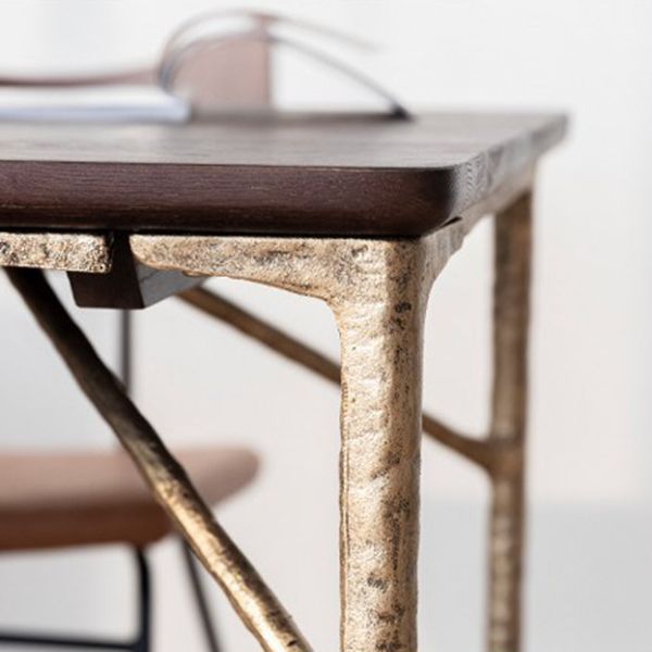 Rectangle Dining Room Table Luxury Style Home Desk with 4 Legs