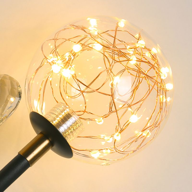 Glaskugelform Wand Licht moderner Stil 2 Lichter Wandhalterung Licht