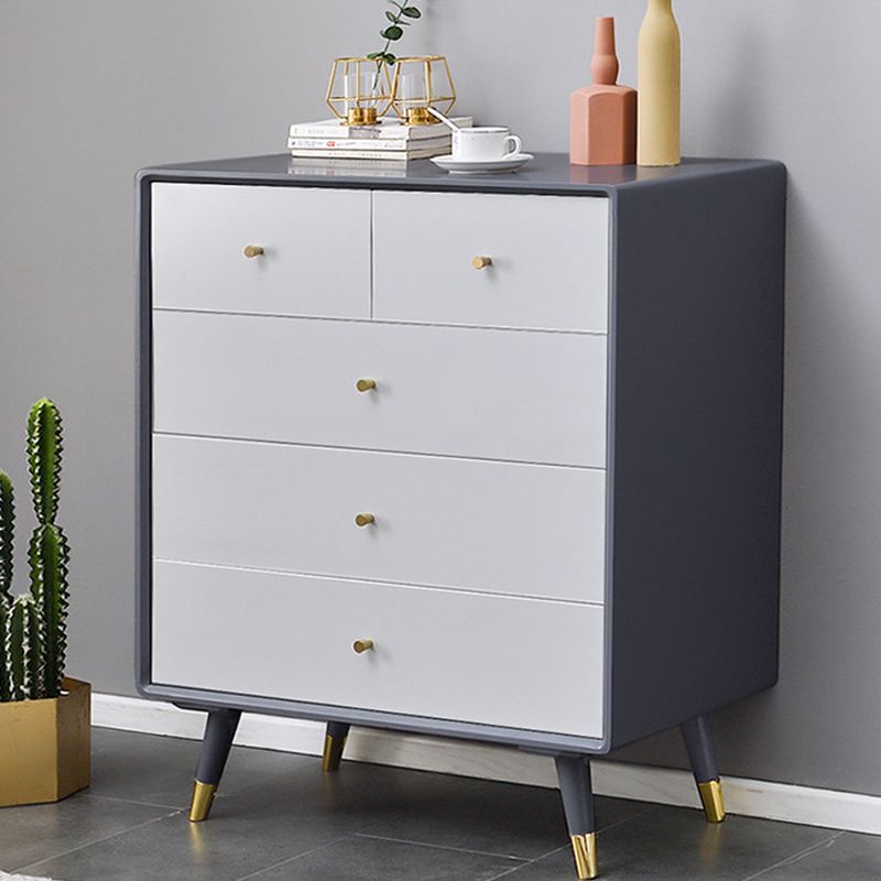Solid Wood Accent Chest with Drawer Contemporary Side Cabinet