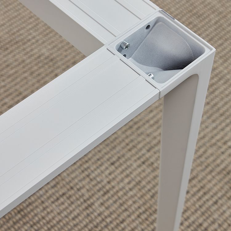 Conjunto de comedor de comedor estándar de piedra sinterizada contemporánea Juego de comedor de cocina en blanco