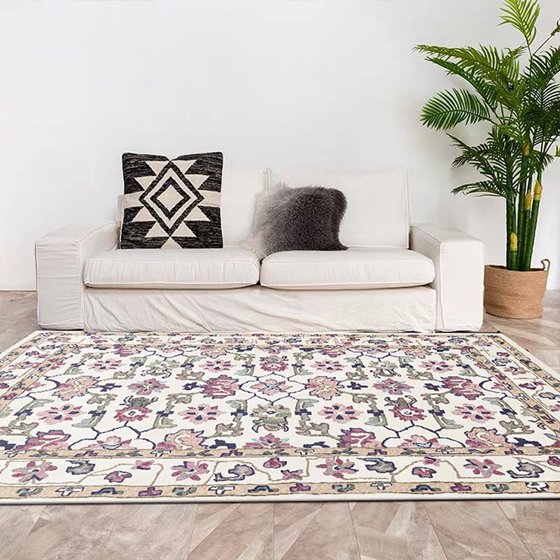 Tappeto a stampa geometrica multi colore sintetico boemia tappeto resistente alle macchine per animali domestici tappeto non slip per soggiorno