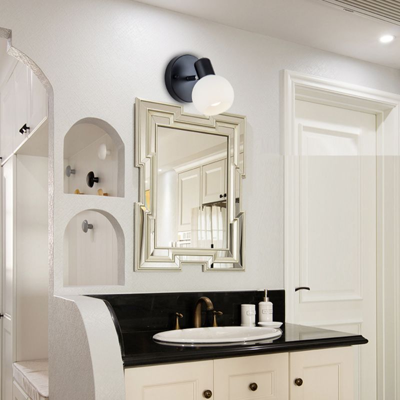 Sfere per il bagno di lampada con applique da bagno in stile minimalista illuminazione da parete
