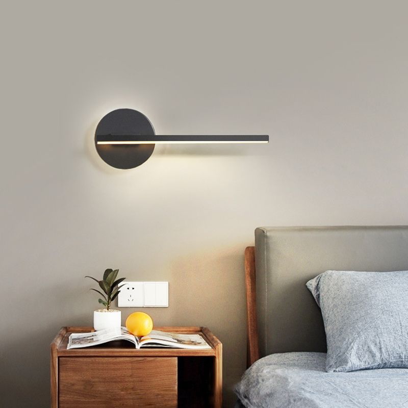 Iluminación de pared de forma de tira lámpara de aplastamiento de metal de estilo moderno 1 para sala de estar