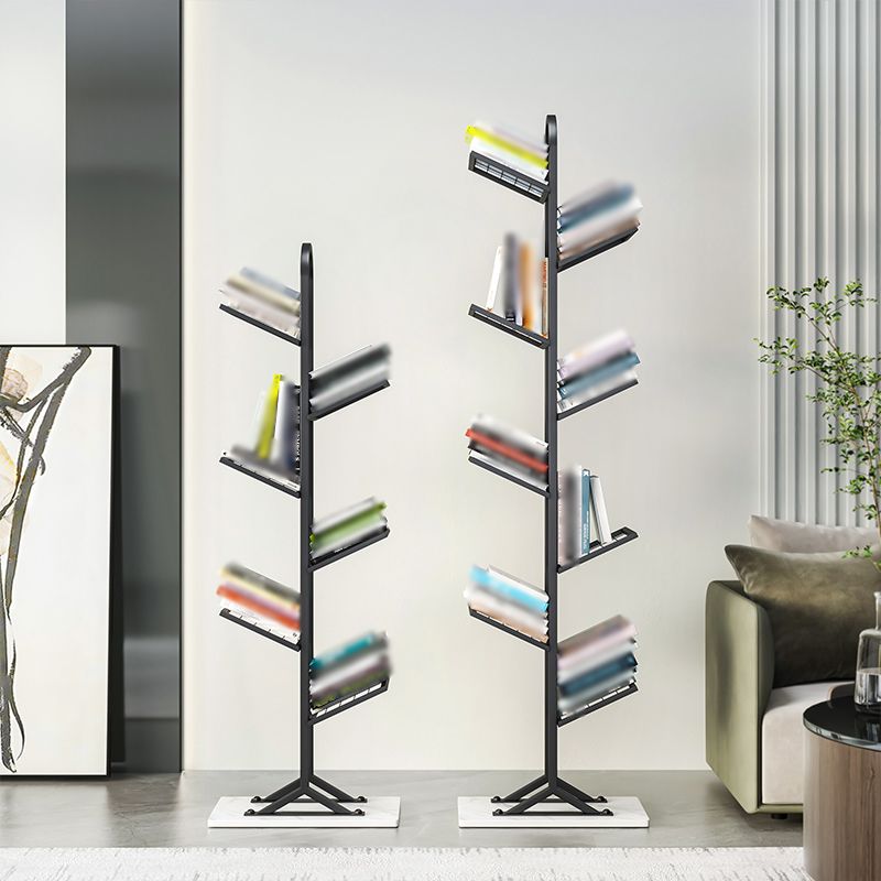 Modern Style Metal Bookshelf Etagere Shelf Bookcase for Home