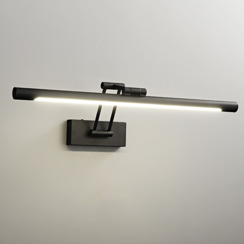 Single Modernism Black Bathroom Vanity Light LED Bath Bar for Bedroom