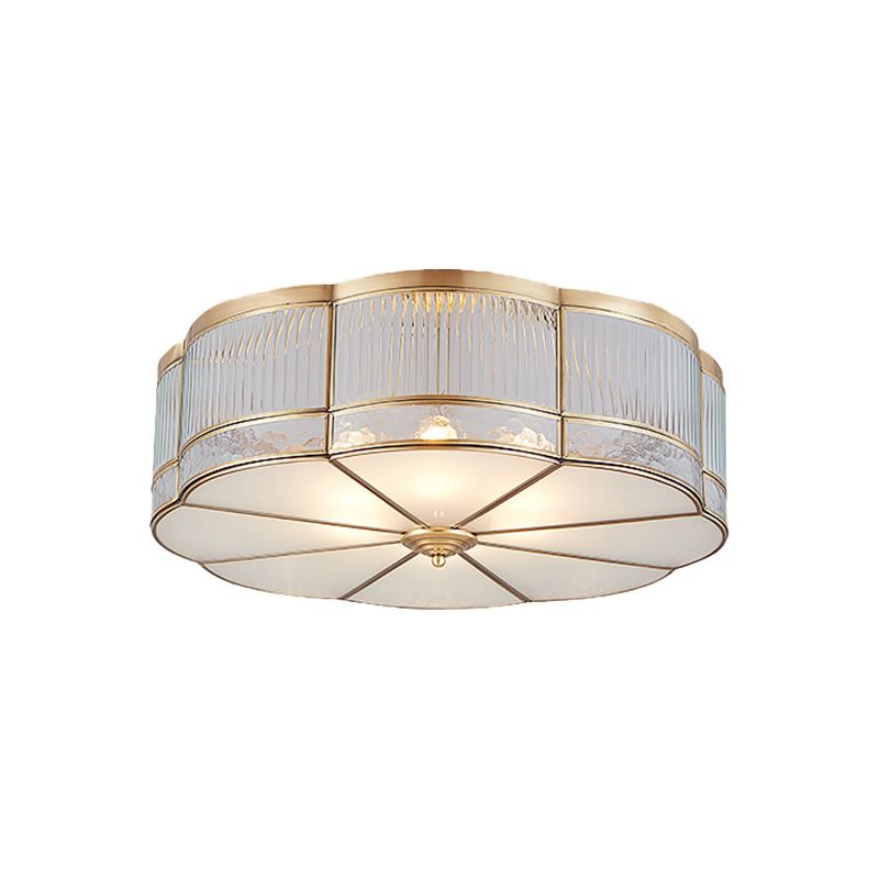 Metal Geometric Flush Mount Lamp Contemporary Style Multi Lights Flush Ceiling Lights