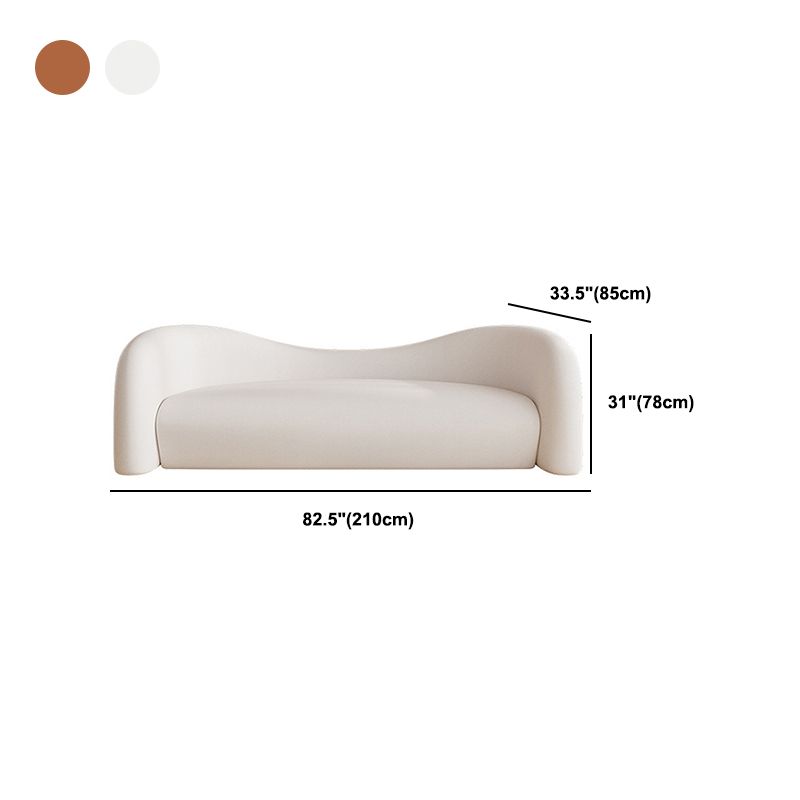 Contemporary Tight Back Sofa Sloped Arm Sofa for Living Room