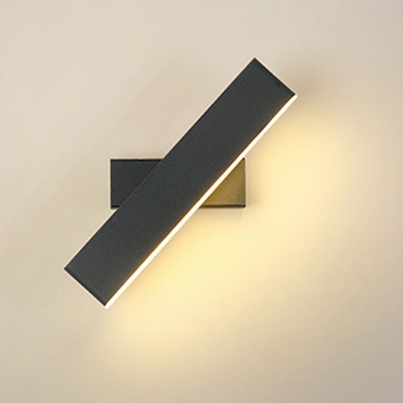 Lámpara de pared giratoria de aluminio LED moderna de moda moderna con tono acrílico