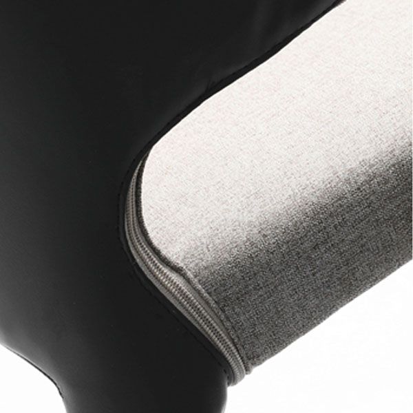 Chaise de salle à manger en métal moderne, bras à oreilles, chaise simple pour usage domestique