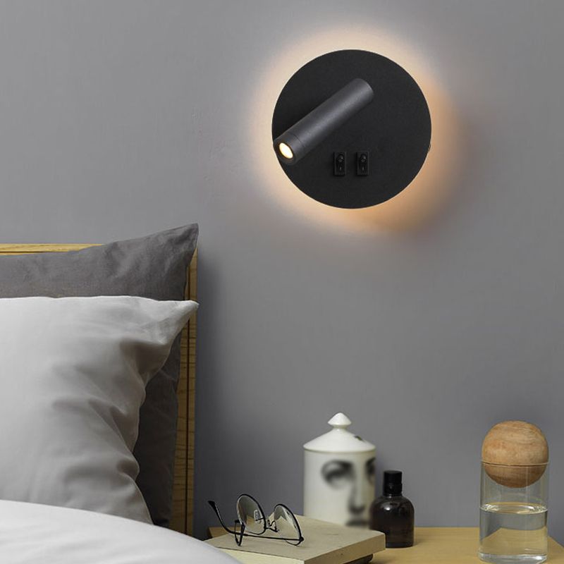 Eisenwandleuchten moderne zwei leichte Wandmontage -Leselampe für Bett