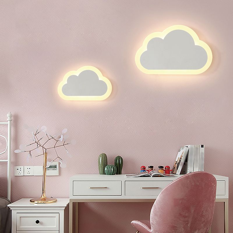 Moderner Stil Geometrischer Wandleuchten Metall Multi -Lichter Wandlampen in Weiß