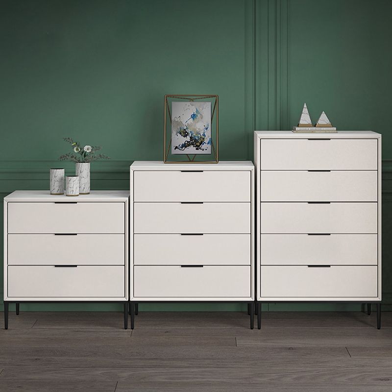 Contemporary Bedroom Storage Chest Vertical Chest with Drawers
