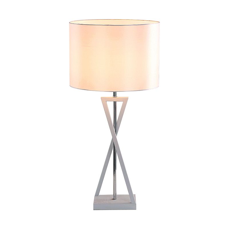 Lampada da scrivania del tamburo nero/nero Tessuto tradizionale 1 camera da letto leggera LEGGIO LEGGI