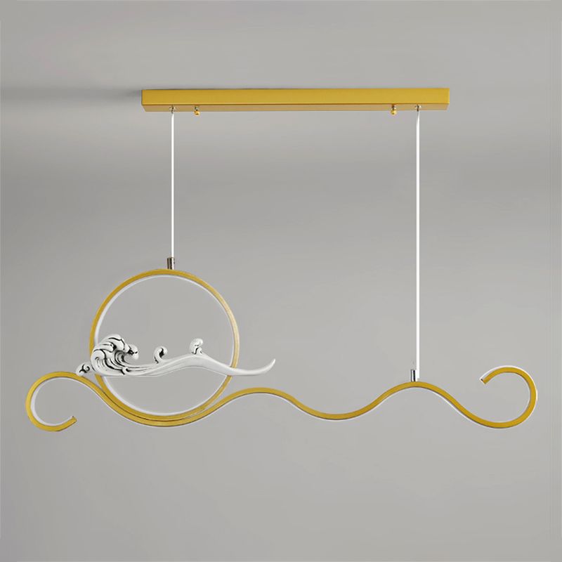 Estilo contemporáneo Luces colgantes de forma lineal Metal de 2 accesorios de iluminación colgante