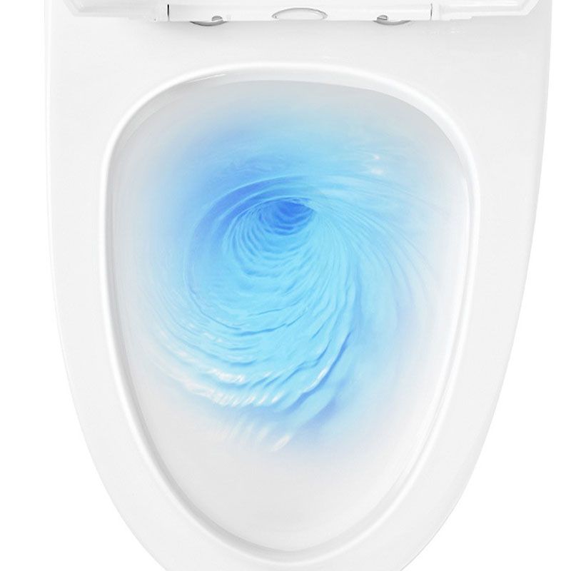 All-In-One Elongated Toilet Dual Flush Siphon Jet Water Saving Toilet with Toilet Seat