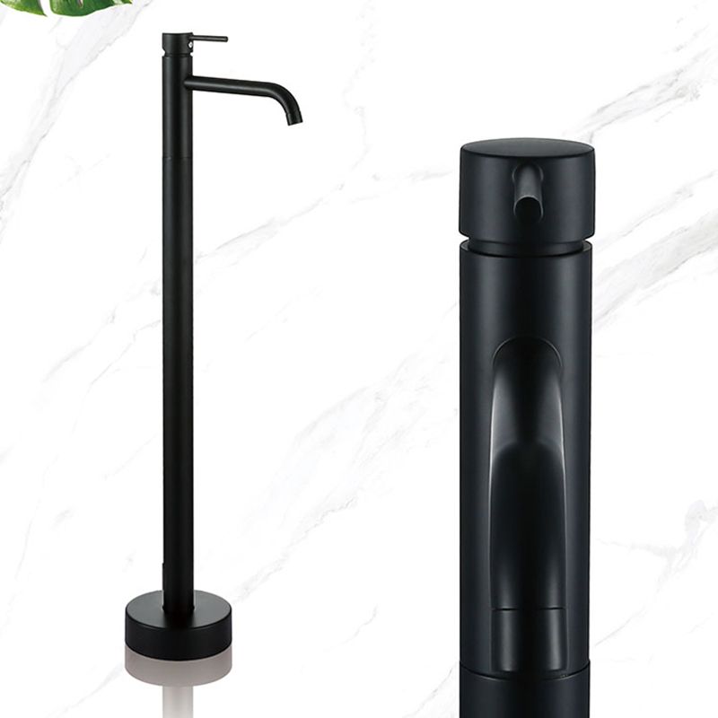 Modern Freestanding Bathtub Faucet Metal Bathroom Faucet with Handle