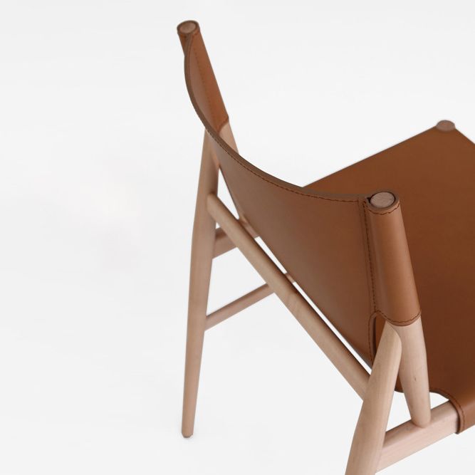 Chaise latérale en bois massif de style moderne, chaise de salle à manger à dossier solide pour salle à manger