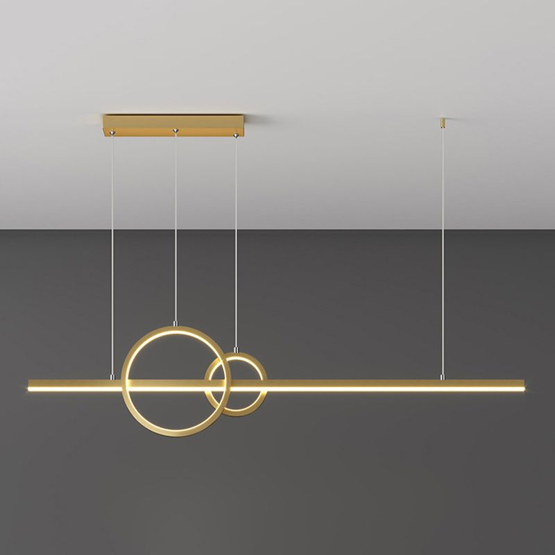3-Lights Modernist Island Pendants Metal Pendant Lights for Dining Room