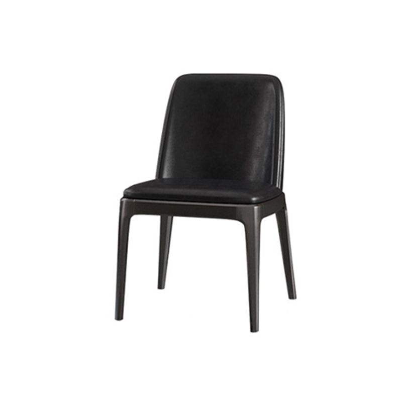 Polished Finish Dinette Set with Black Chairs 1/4/5/7 Pieces Glam Dining Table Set