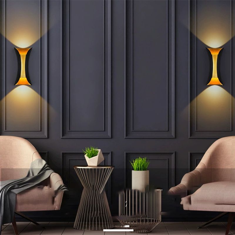Sconce Light Fixture Minimalist Style Metal LED Wall Lighting Fixture