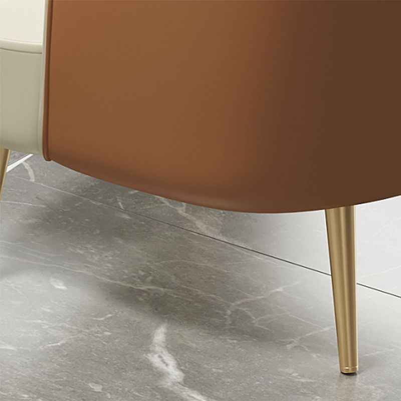 nordic Arms Included Gold Base Basic Four Leg Accent Armchair