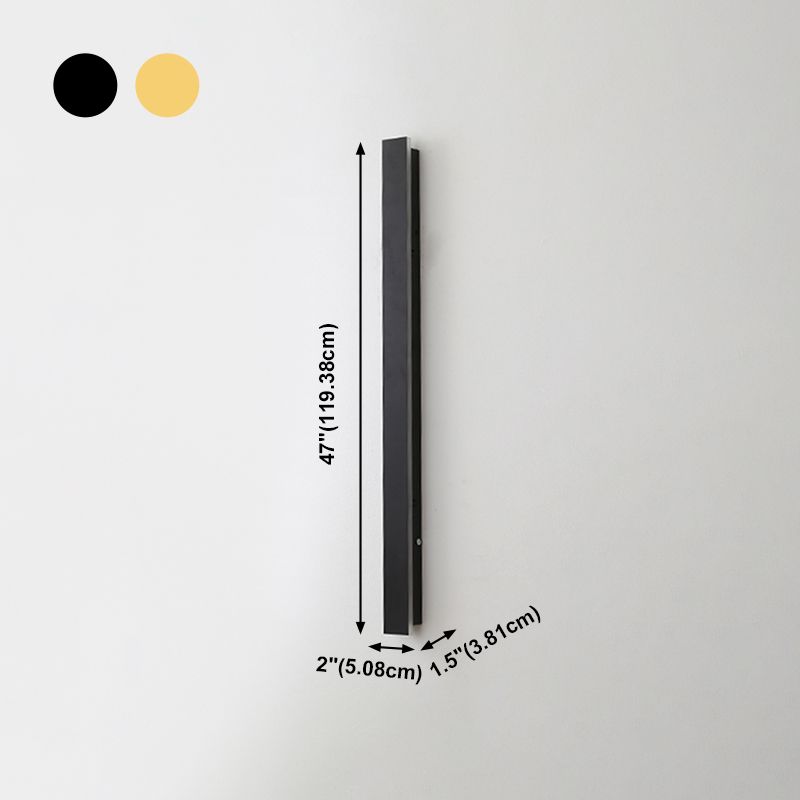 Forma lineal Luz de pared de metal Estilo moderno 1 Luz de luz de pared de luz