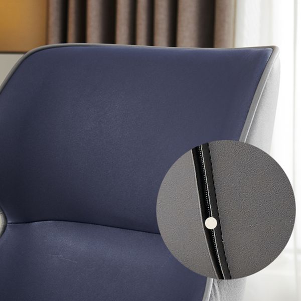 Silla de comedor de metal contemporánea, sillón orejero para uso en restaurantes