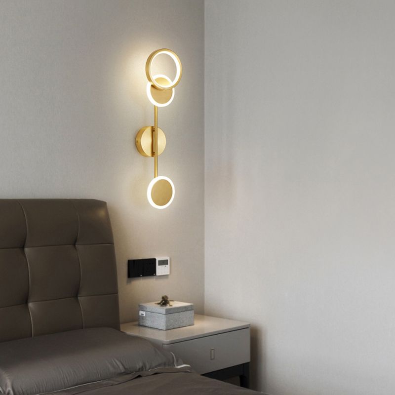Multiple-Light Geometric Wall Sconce Lighting Modern Metal Wall Sconces