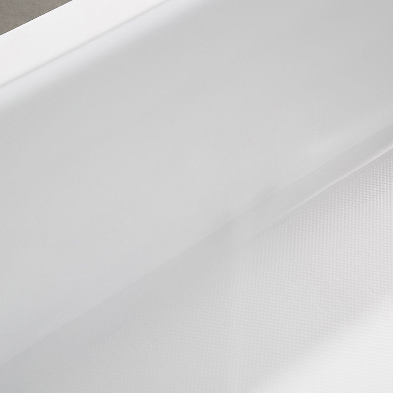 Modern Acrylic Home Bathtub Freestanding Rectangular Tub in White