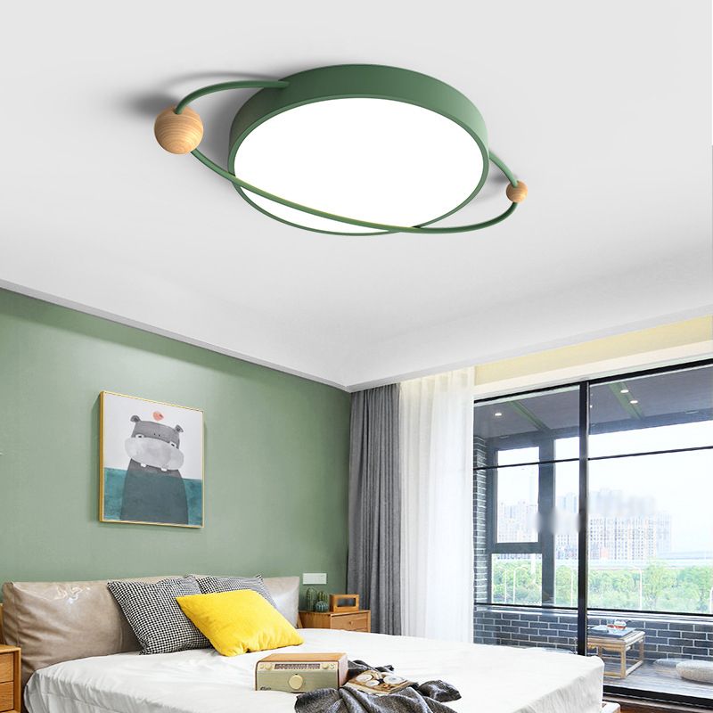 Ringed Planet Acryl-Unterputzleuchte, modernistische LED-Deckenleuchte für Schlafzimmer