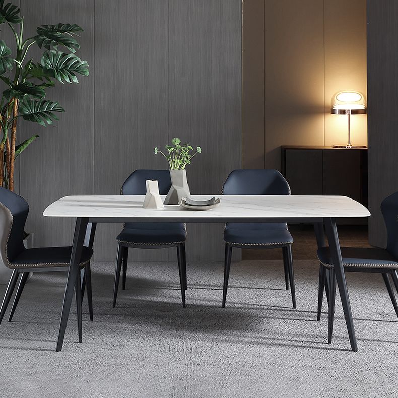 Modern Style Sintered Stone Dining Set with Rectangle Shape Dinette Set  for Home Use