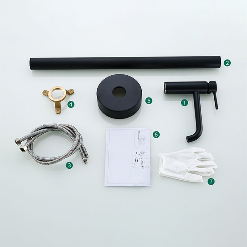 Modern Freestanding Bathtub Faucet Metal Bathroom Faucet with Handle
