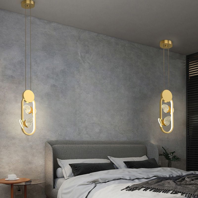Pendance à cadre métallique en une lumière moderne 
Éclairage pendentif pour la chambre