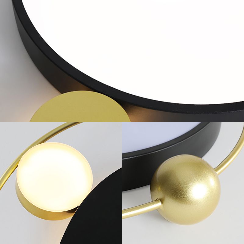 Vierkant/rond inbouw moderne vintage metalen led zwart/wit inbouwverlichting in warm licht met diffuser