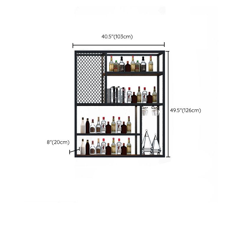 Wall Mounted Wine Bottle Rack Metal Wine Bottle Rack for Home