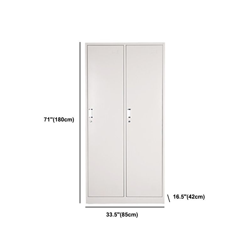 Hinged Wardrobe Cabinet Contemporary Metal Wardrobe Armoire for Bedroom