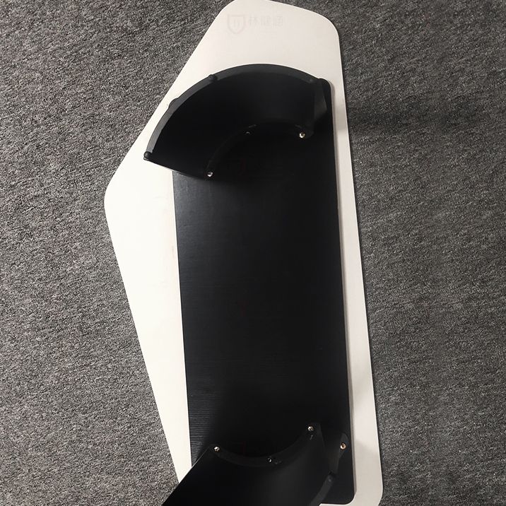 Abstract Cocktail Table Contemporary Slate Top Coffee or End Table