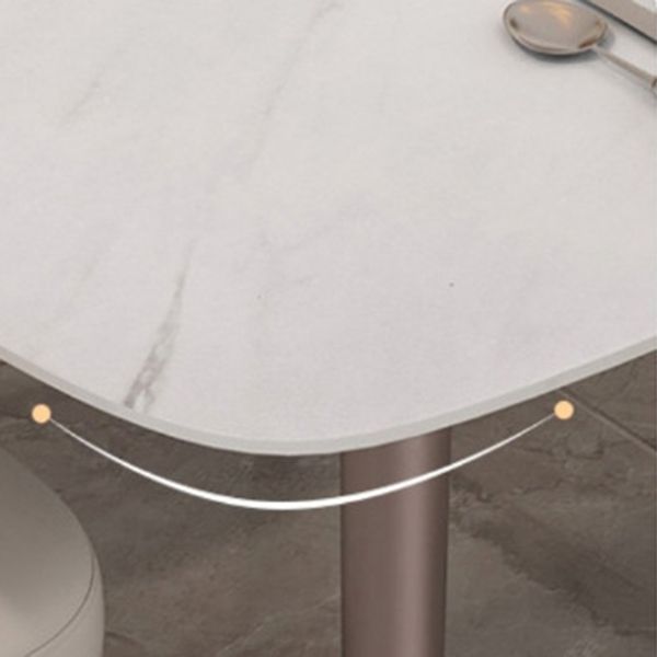 Modern Sintered Stone Dinette Set 1/2/5/7 Pieces Rectangular Dining Set