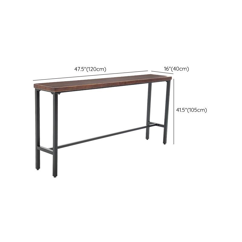 Industrial Bar Table Set 1/4 /9 Pieces Solid Wood Counter Table for Indoor