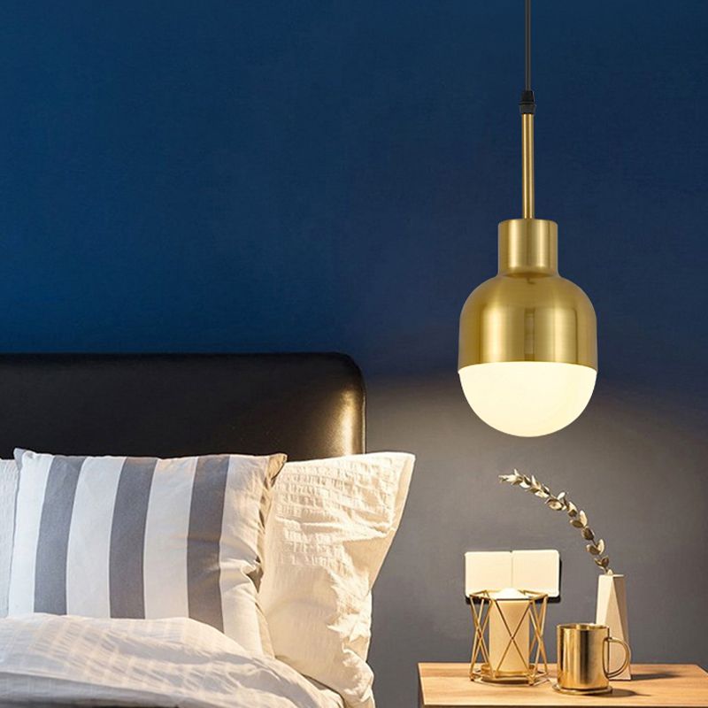 Schattiertes Metallhängern Beleuchtungsbestand zeitgenössischer Stil Gold Hanging Light Kit